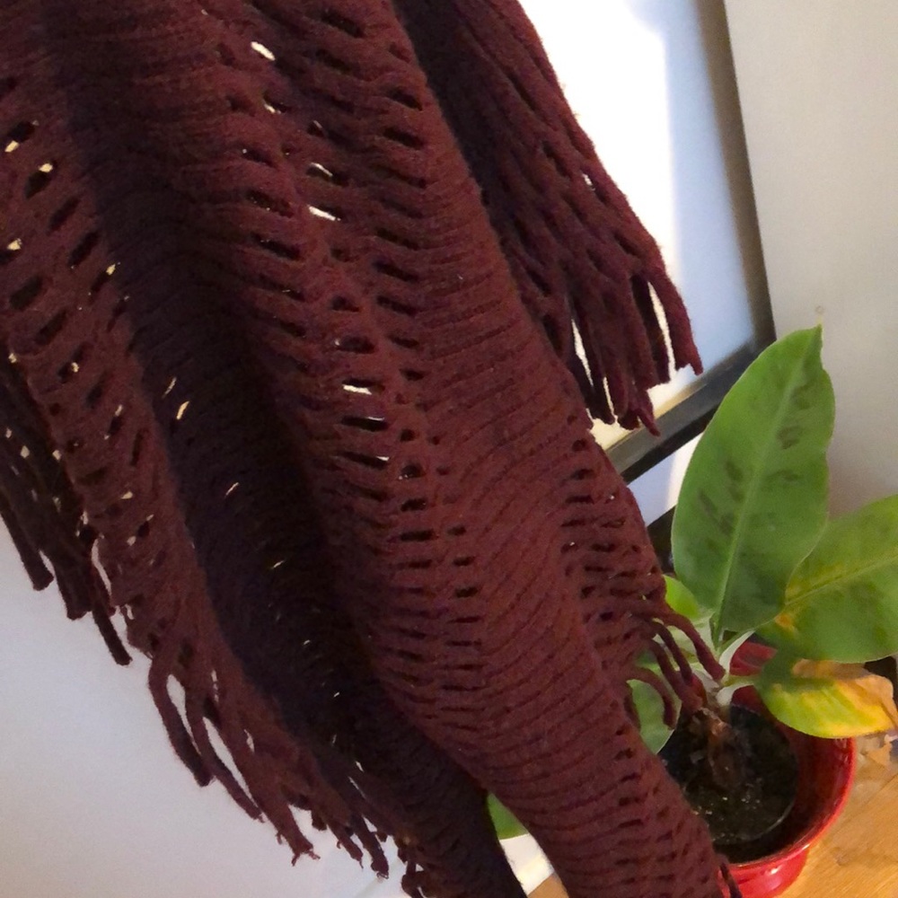 Very cool burgundy infinity scarf